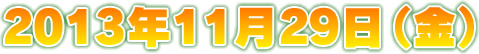 2013年11月29日(金)