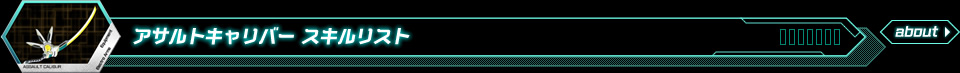 アサルトキャリバースキルリスト