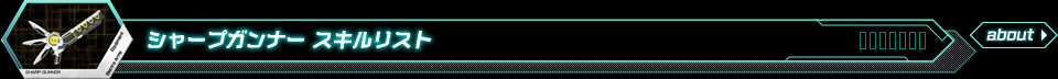 シャープガンナースキルリスト